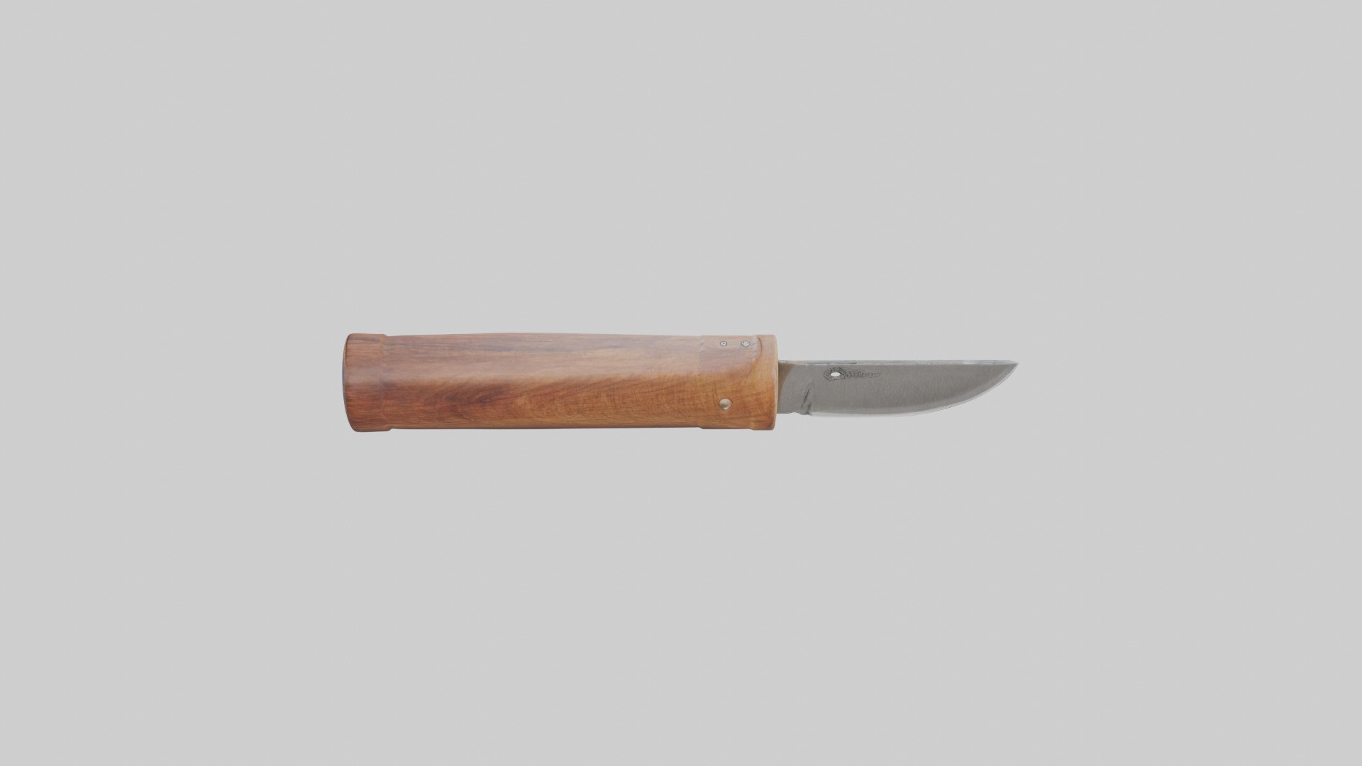 Wooden Knife Handle Low-poly 3D model_11