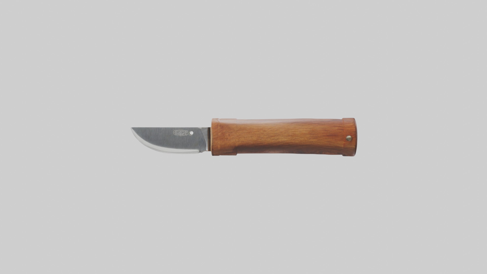Wooden Knife Handle Low-poly 3D model_7