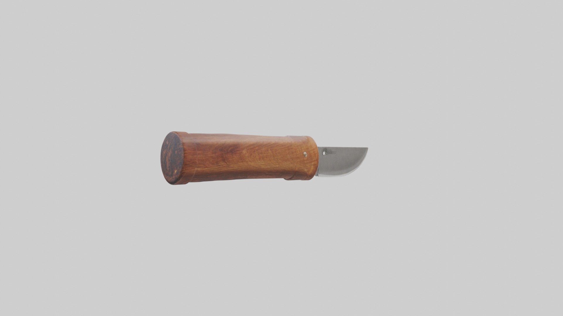Wooden Knife Handle Low-poly 3D model_4