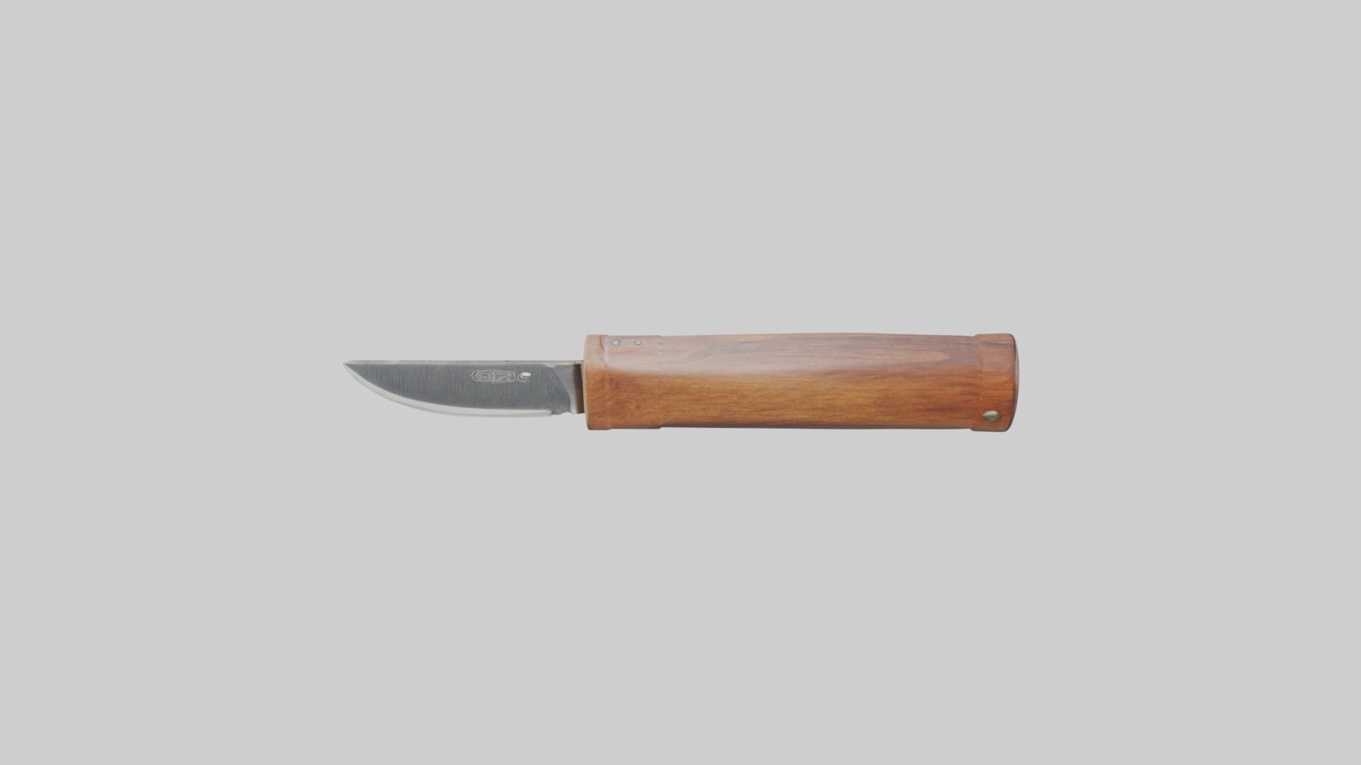 Wooden Knife Handle Low-poly 3D model_12