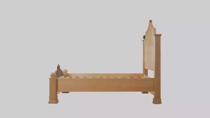 Wooden bed frame
