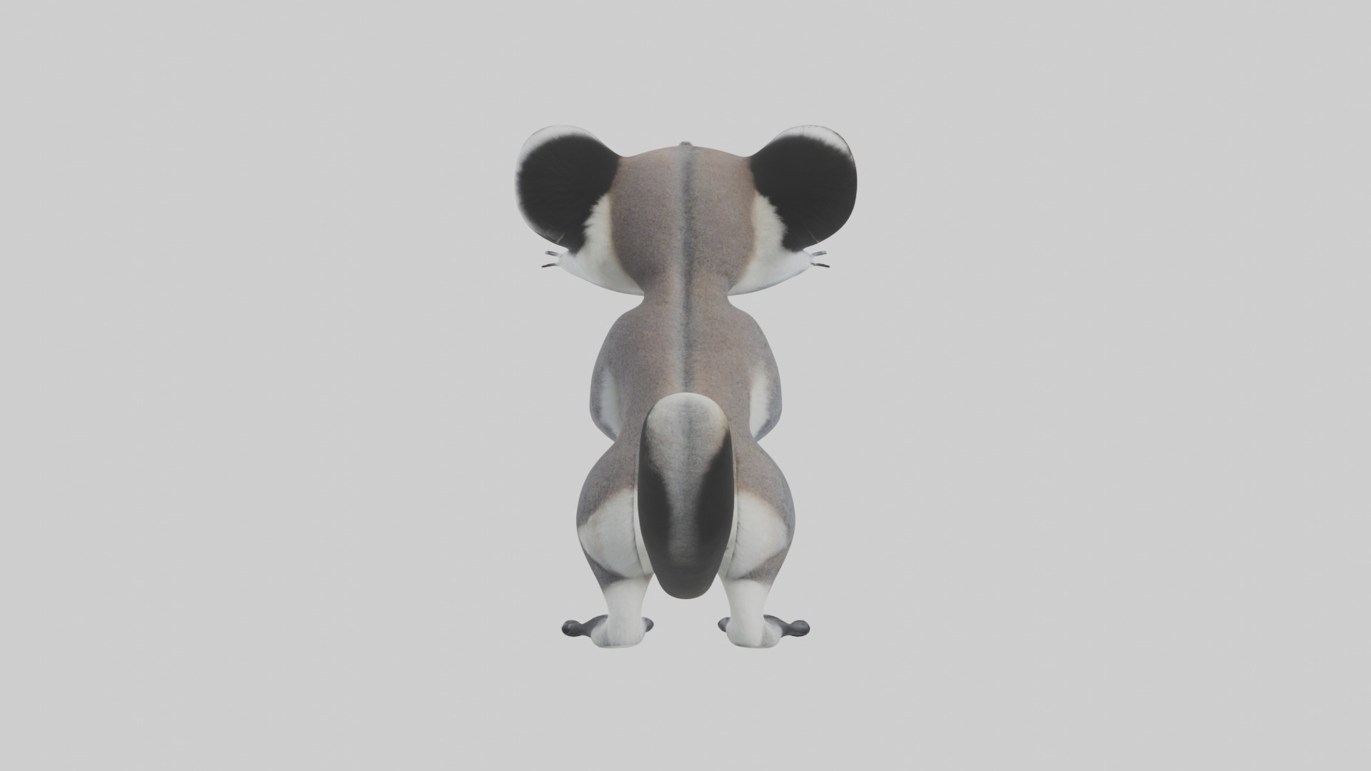 Standing Lemur Model Low-poly 3D model_2
