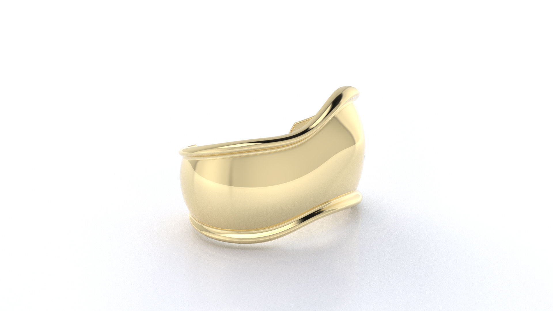 Small Bone Cuff Inspiration Tiffany 3D print model_5