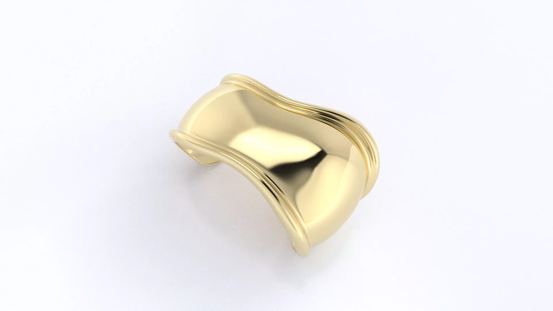 Small Bone Cuff Inspiration Tiffany 3D print model_0
