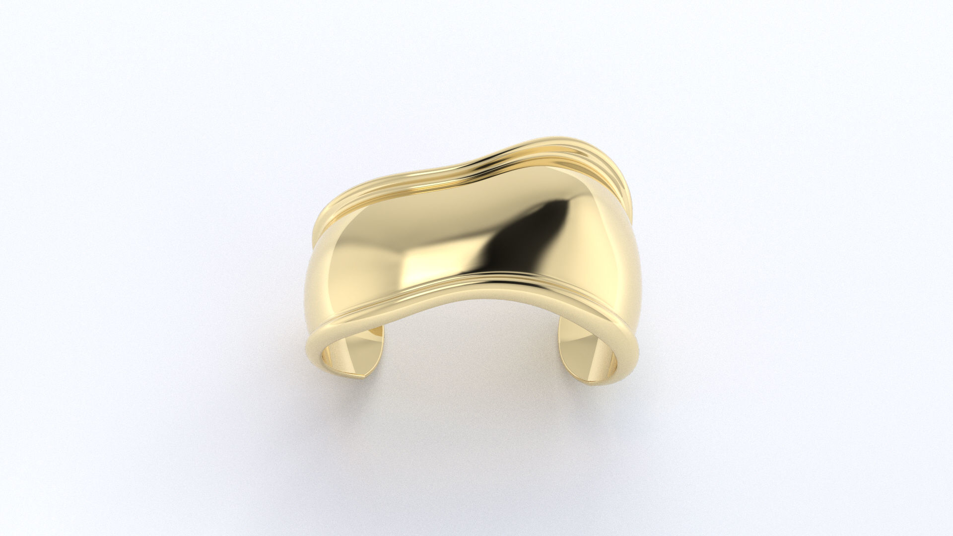 Small Bone Cuff Inspiration Tiffany 3D print model_1
