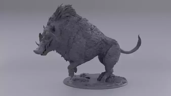 printable boar 3D print model
