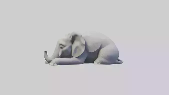 Sleeping Elephant Model