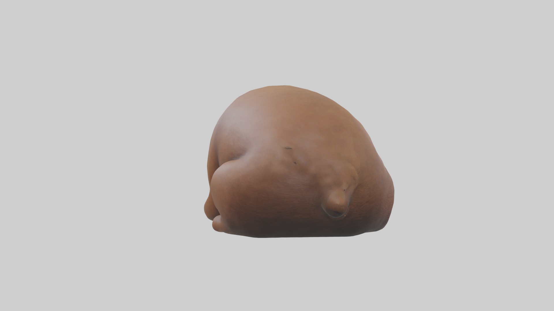 Sleeping Bear Model Low-poly 3D model_4