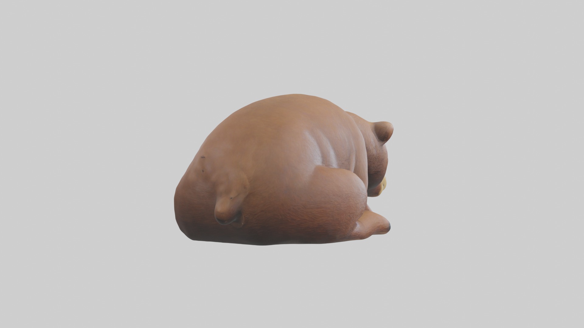 Sleeping Bear Model Low-poly 3D model_7