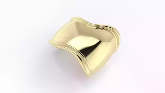 Large Bone Cuff Inspiration Tiffany 3D print model