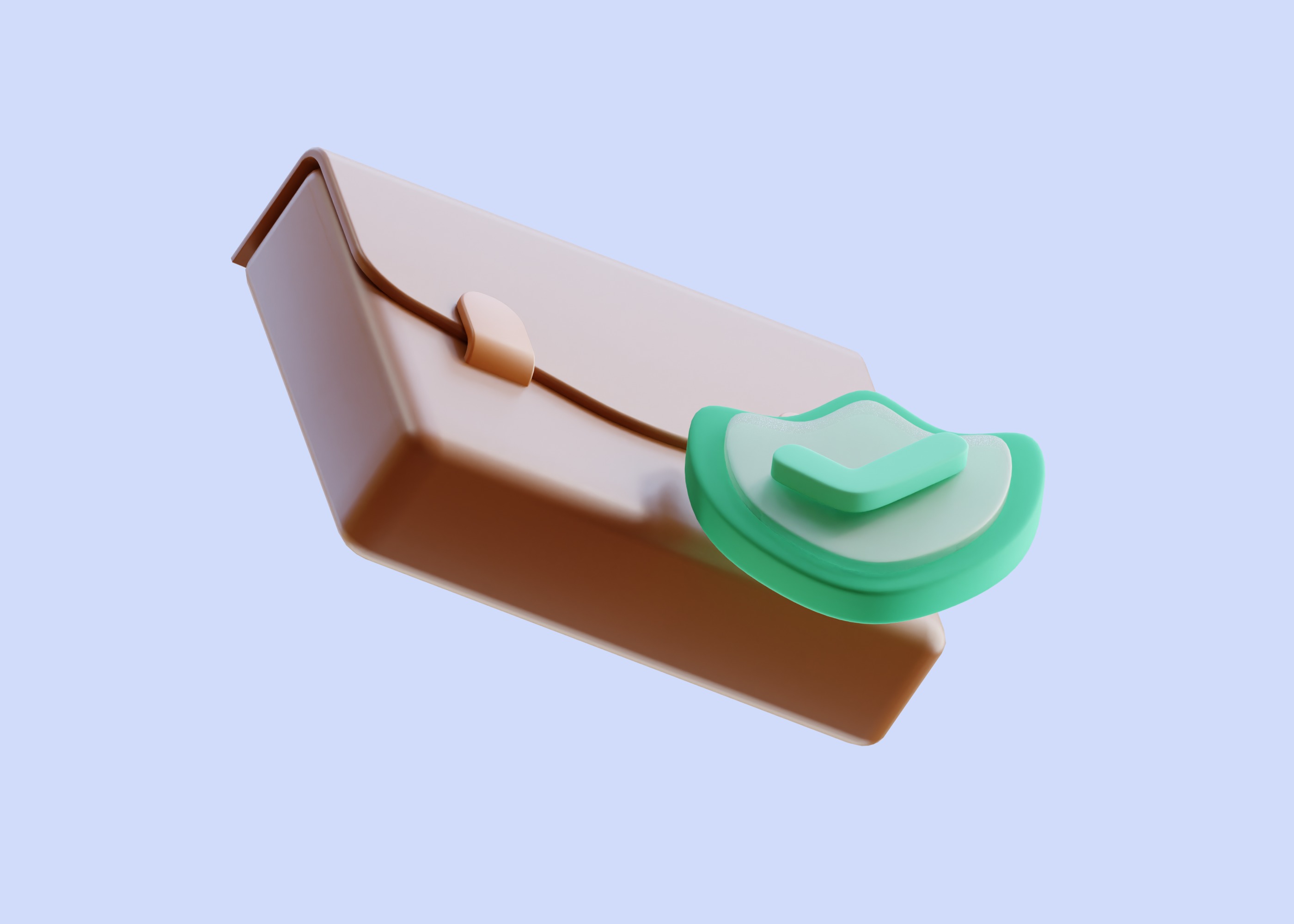 Insurance Portfolio 3D Illustration Low-poly 3D model_3