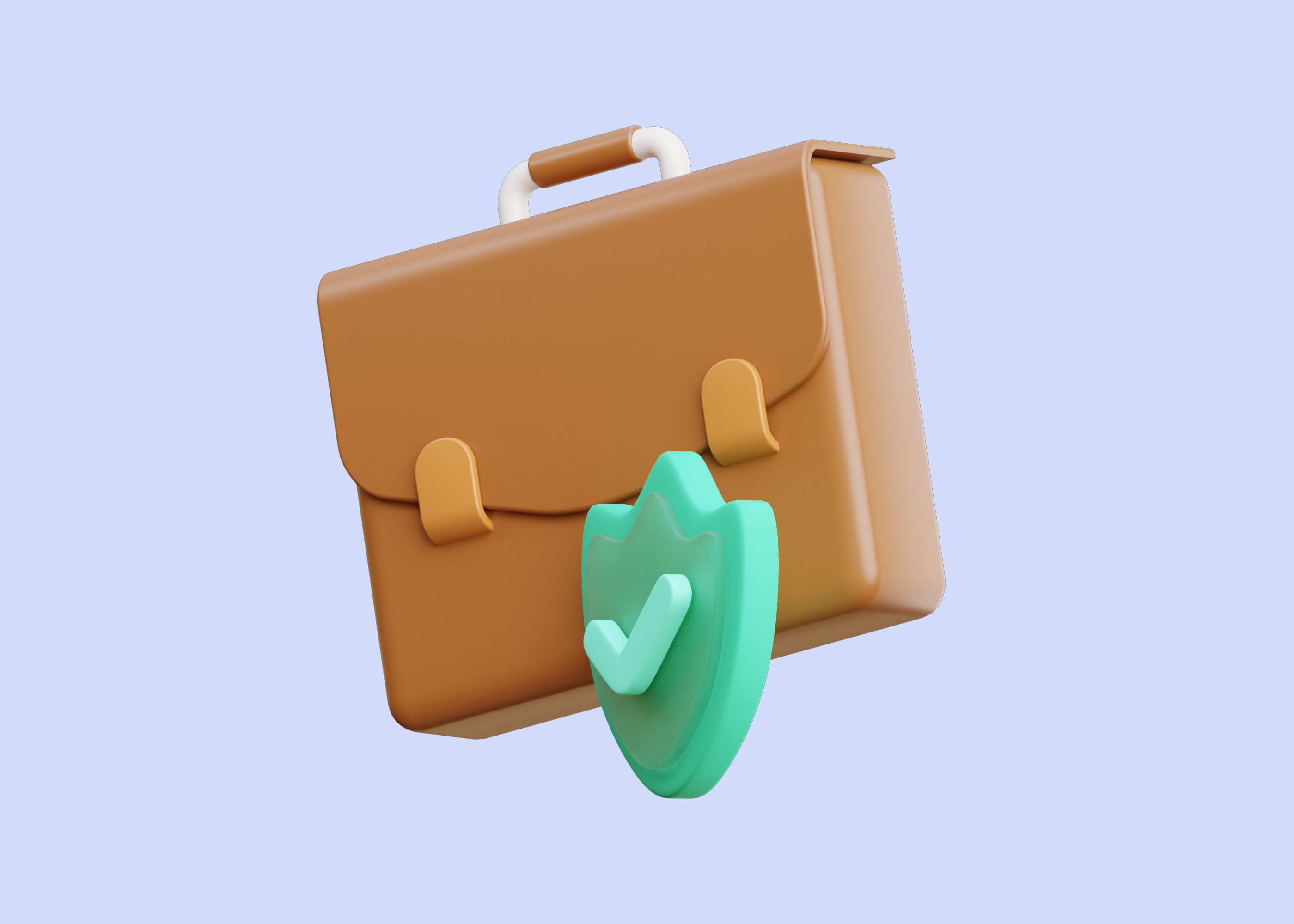 Insurance Portfolio 3D Illustration Low-poly 3D model_7