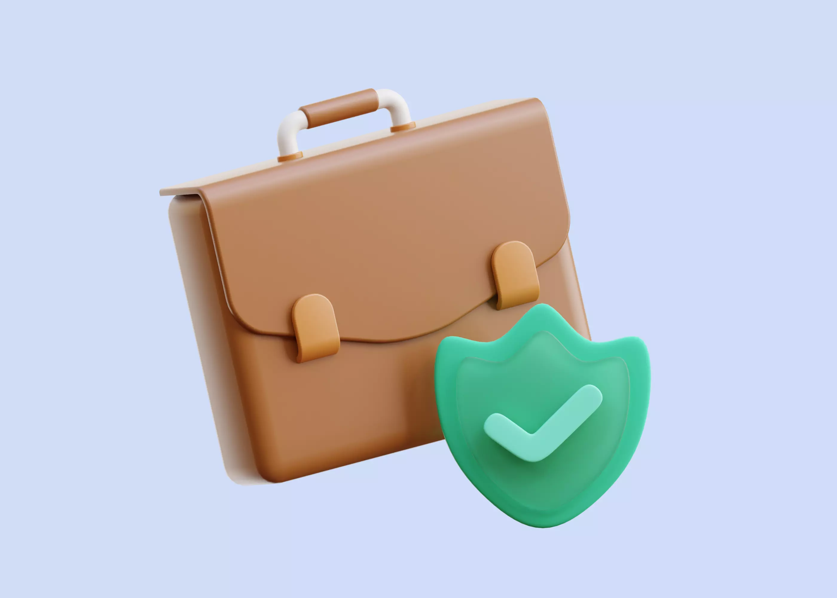 Insurance Portfolio 3D Illustration Low-poly 3D model_0