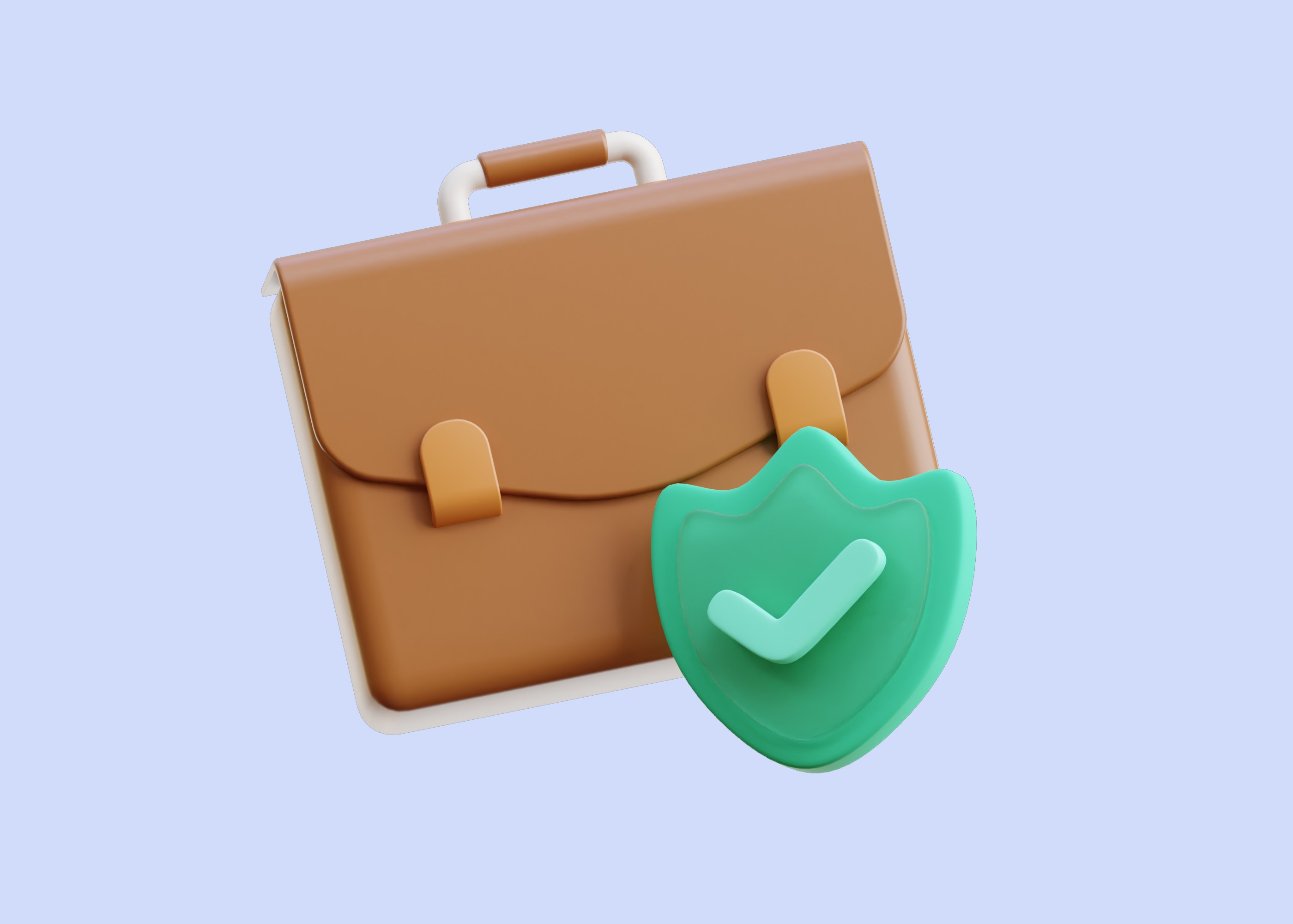 Insurance Portfolio 3D Illustration Low-poly 3D model_2