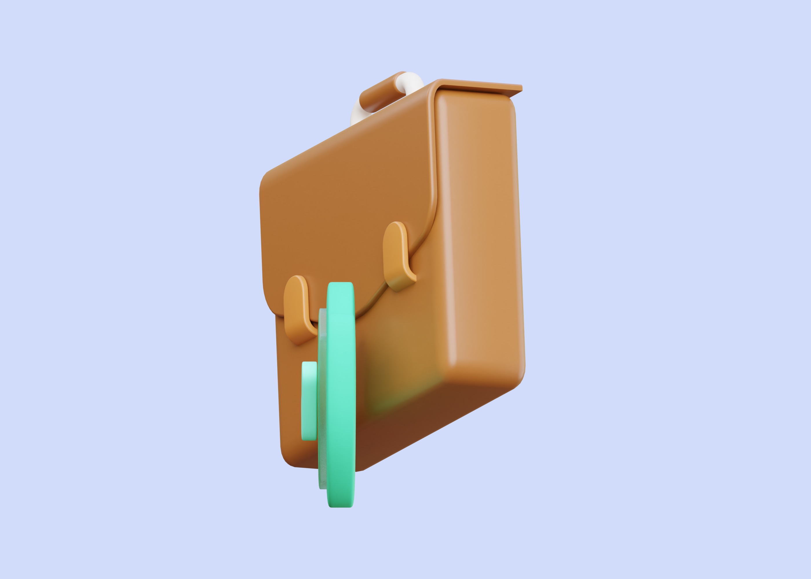 Insurance Portfolio 3D Illustration Low-poly 3D model_1