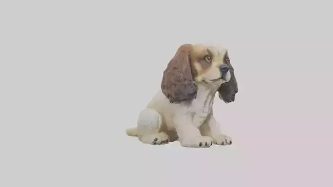 Sitting Cocker Spaniel model