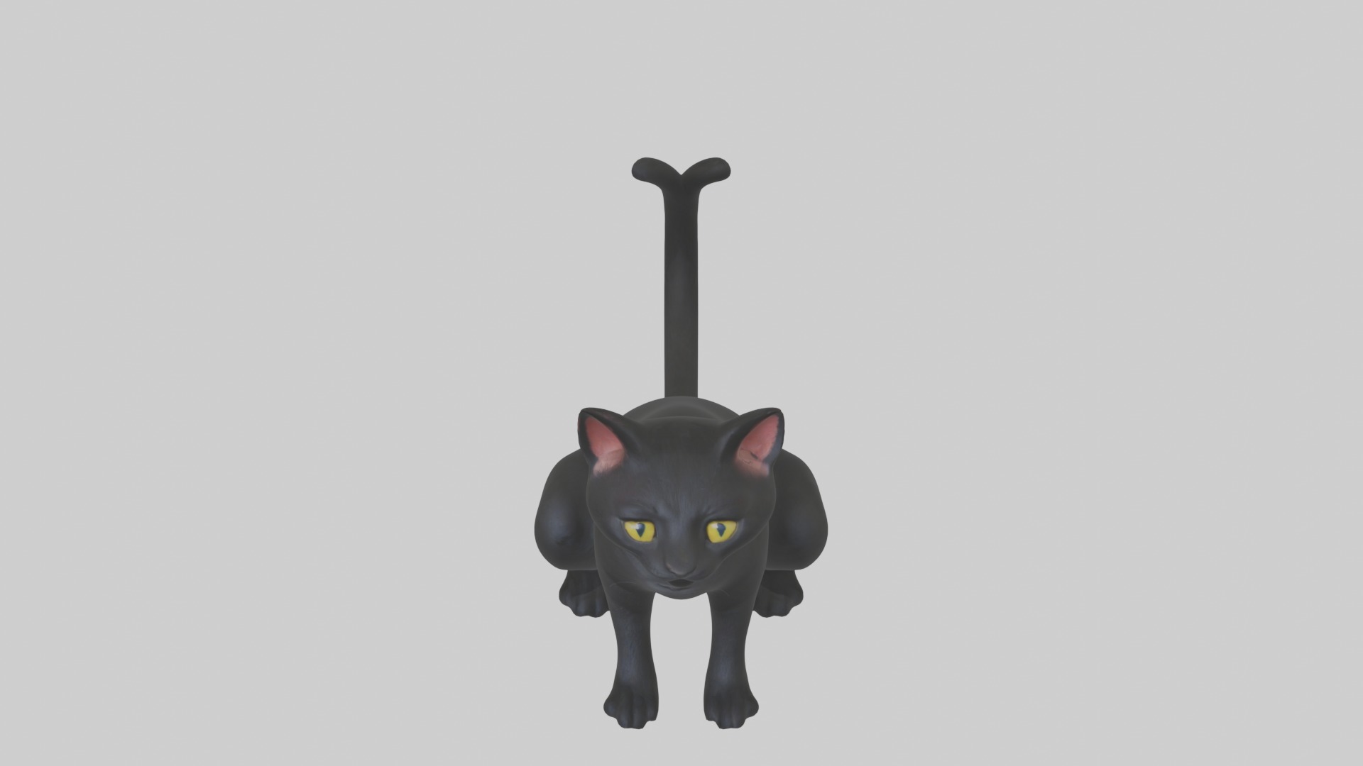 Sitting Bombay Cat model Low-poly 3D model_10