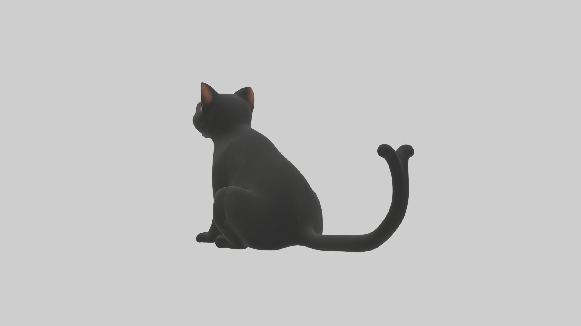 Sitting Bombay Cat model Low-poly 3D model_2