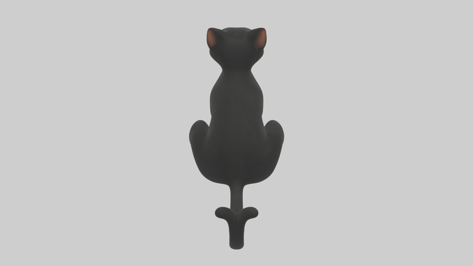 Sitting Bombay Cat model Low-poly 3D model_9