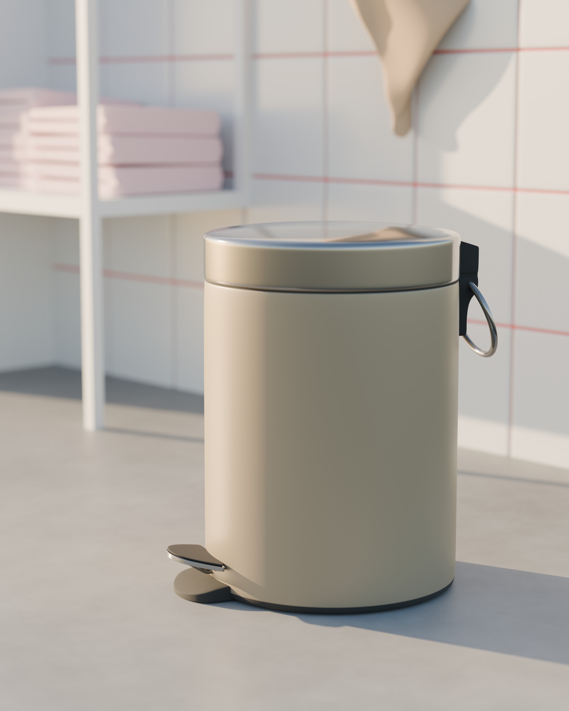 Pedal Waste Bin 3D model_6
