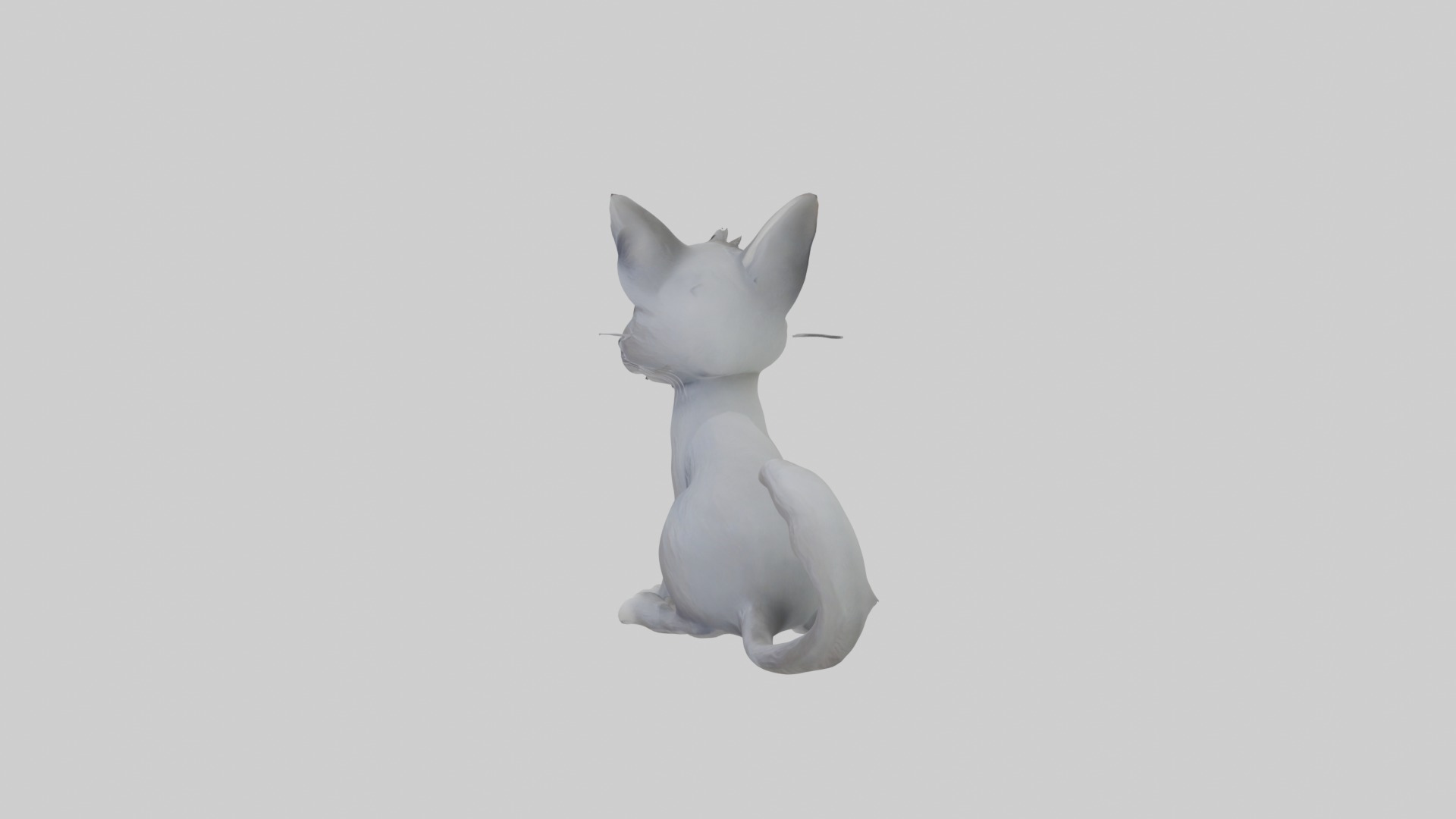 Sitting Australian Mist Cat model Low-poly 3D model_6