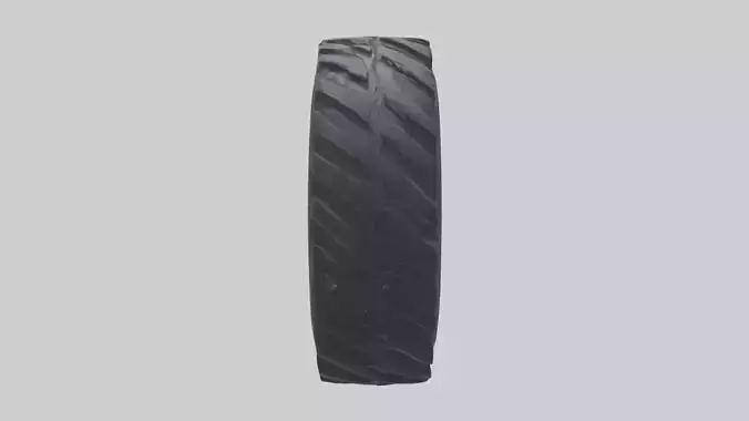 Rubber tire Low-poly 3D model
