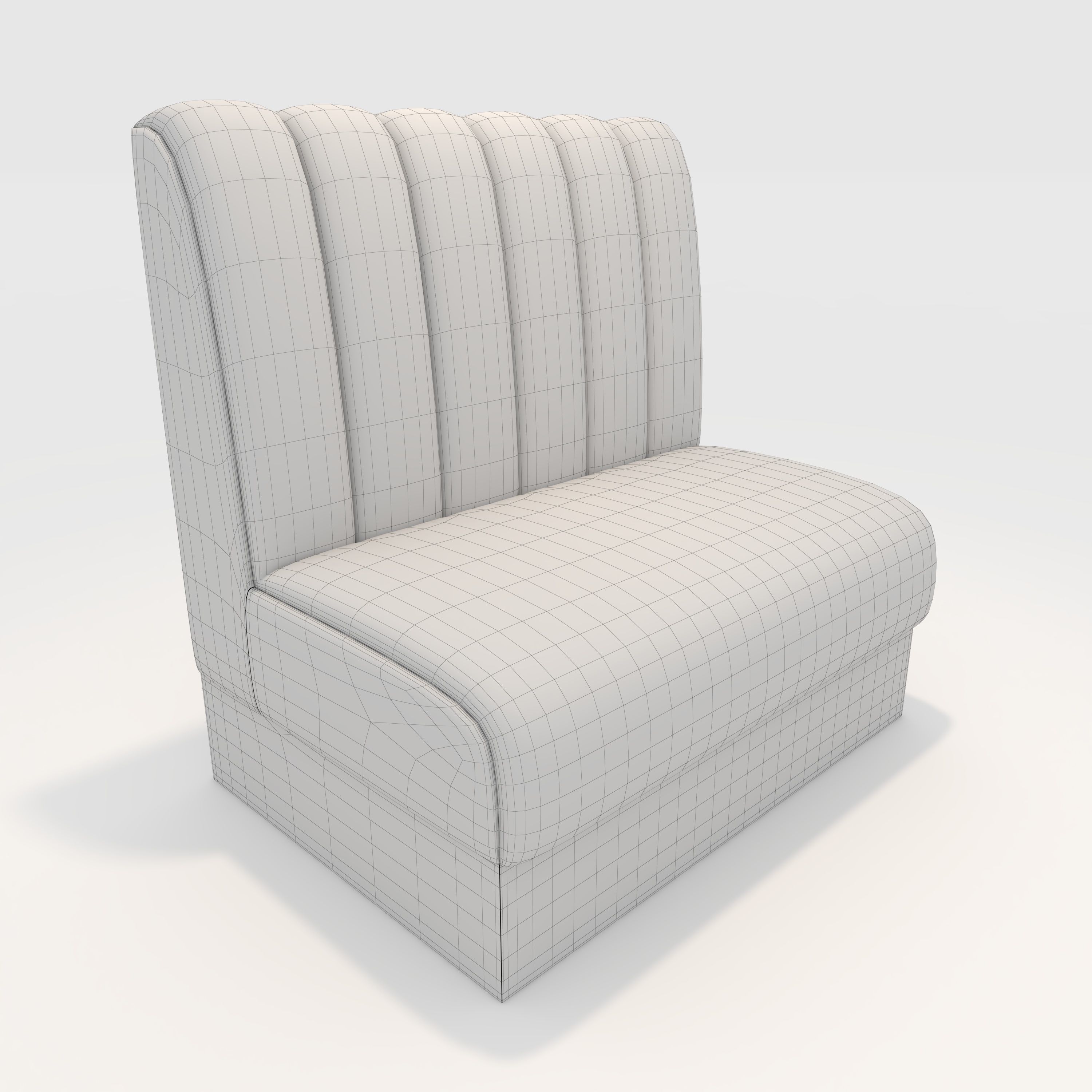 Sofa Cafe 1 3D model_1