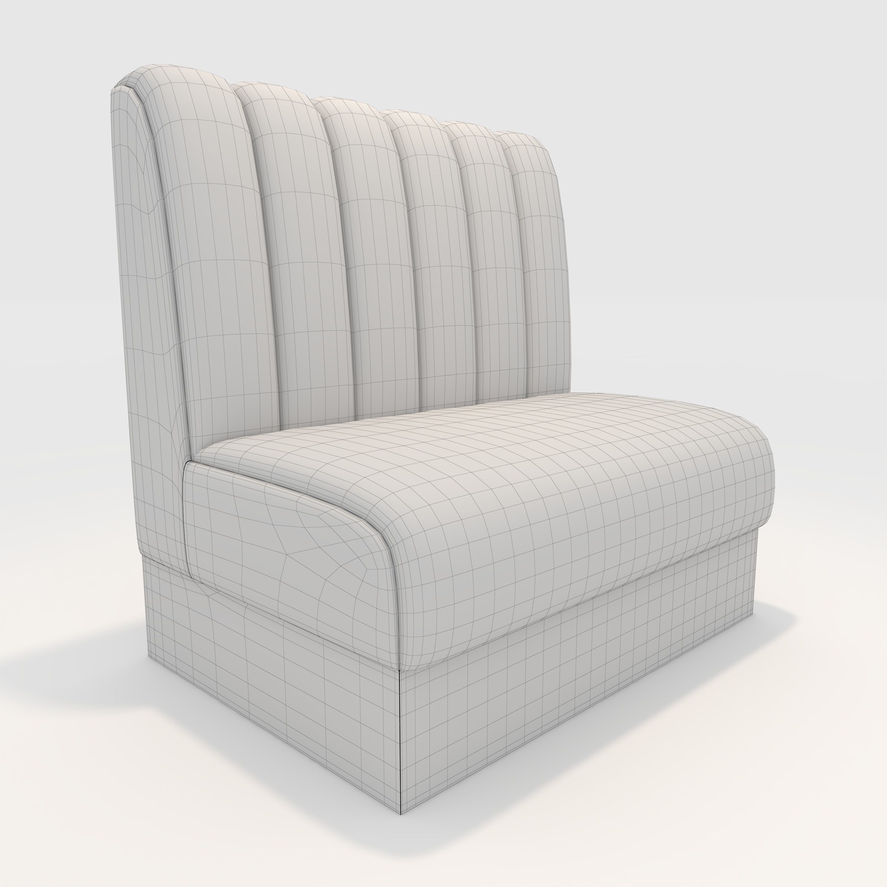 Sofa Cafe 1 3D model_7