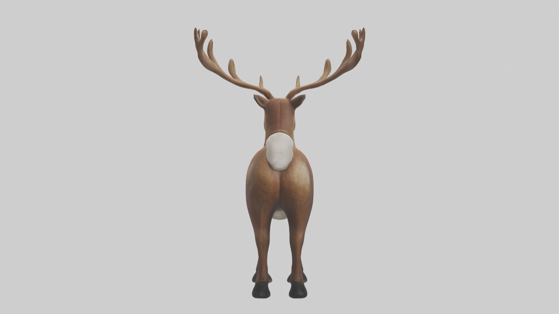 Reindeer deer Low-poly 3D model_3