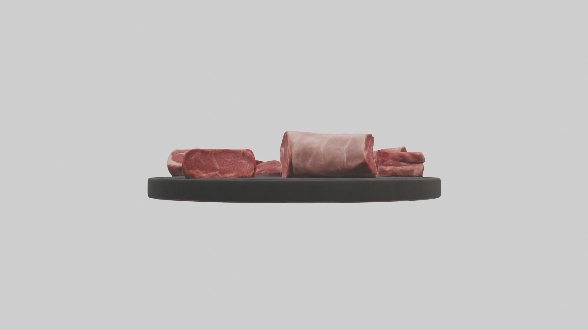 realistic butchers meat Low-poly 3D model_1