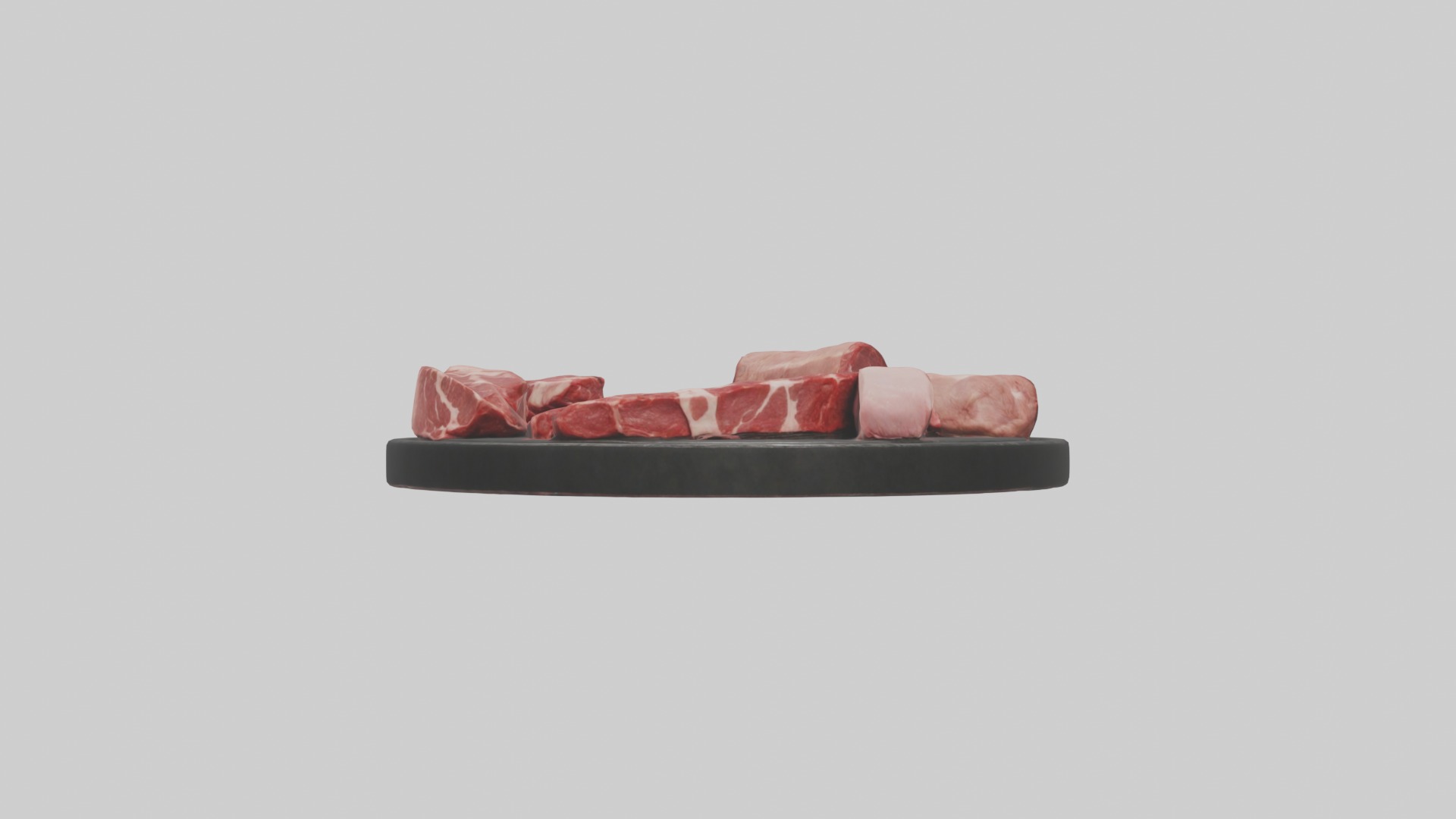 realistic butchers meat Low-poly 3D model_3