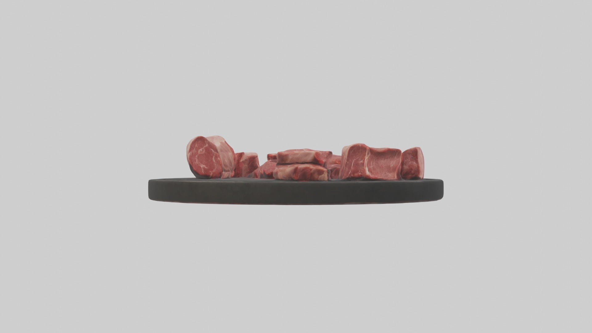 realistic butchers meat Low-poly 3D model_2