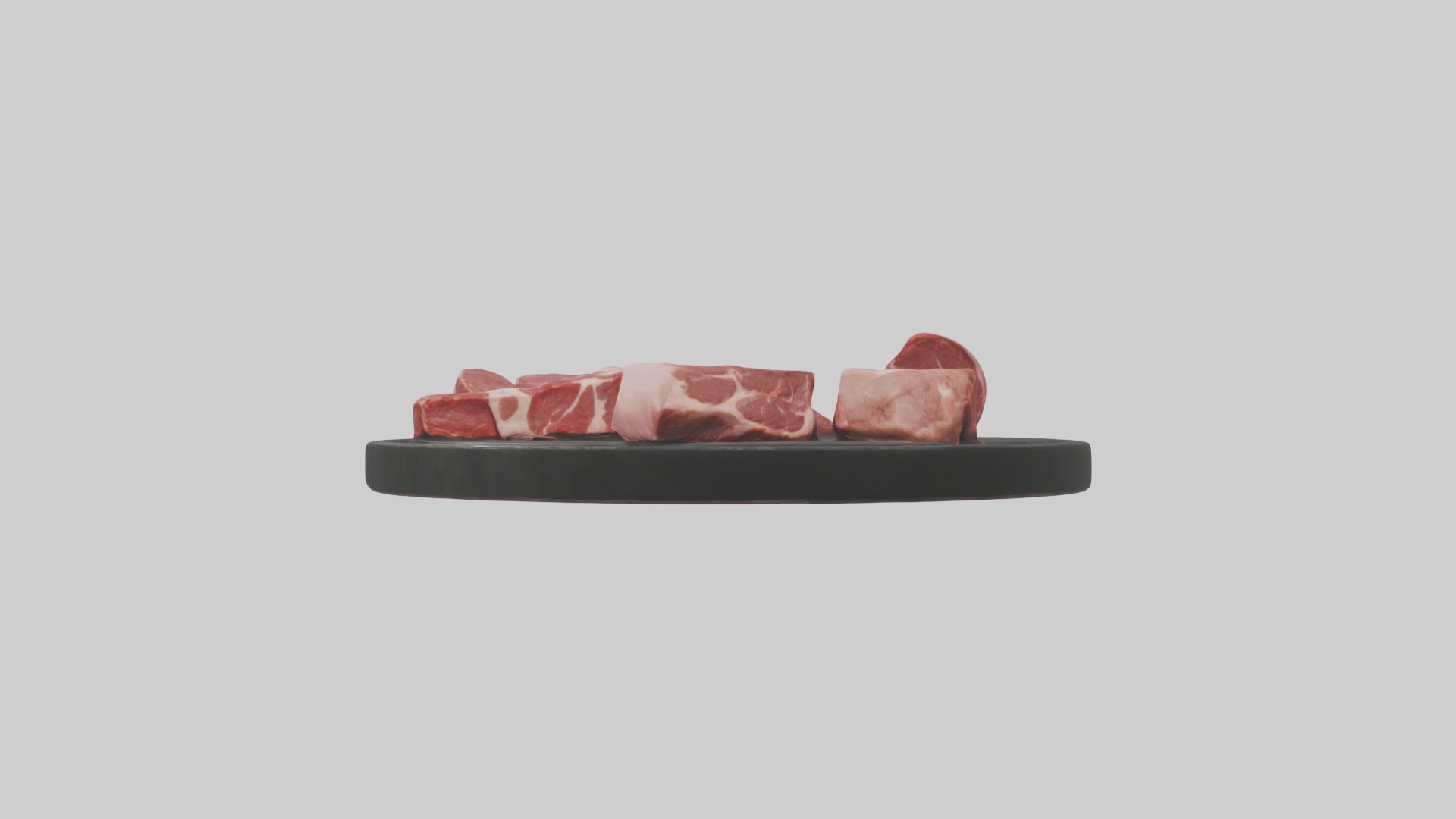realistic butchers meat Low-poly 3D model_4