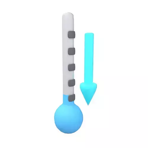 Temperature Down Icon v1 003