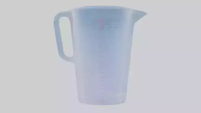 Plastic measuring cup
