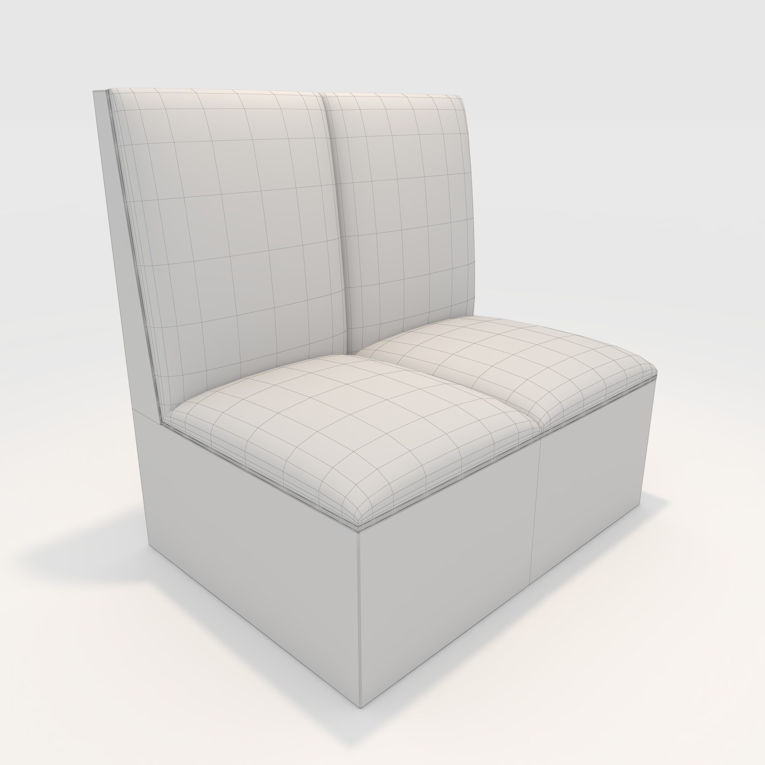 Sofa Cafe 3 3D model_1
