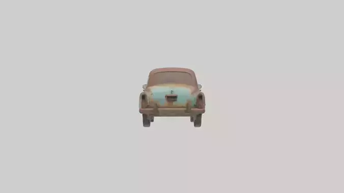 Old Rusty Car Model
