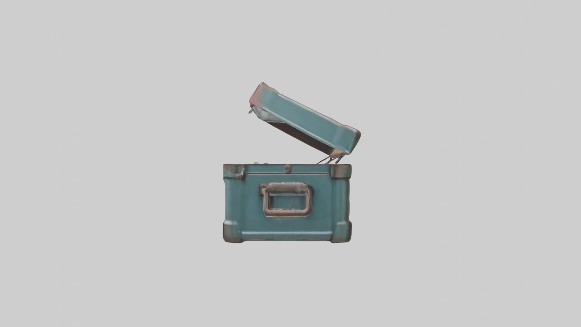 Metal toolbox Low-poly 3D model_6