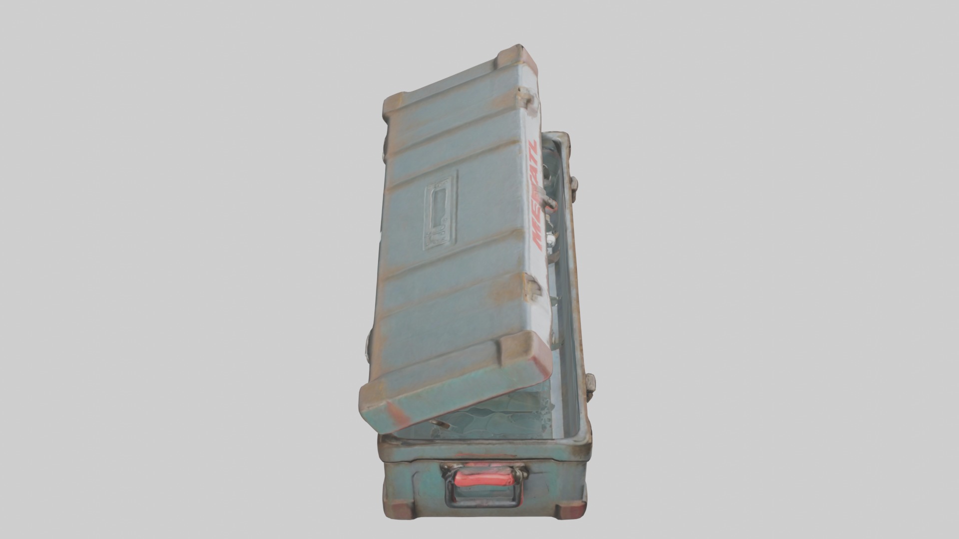 Metal toolbox Low-poly 3D model_12