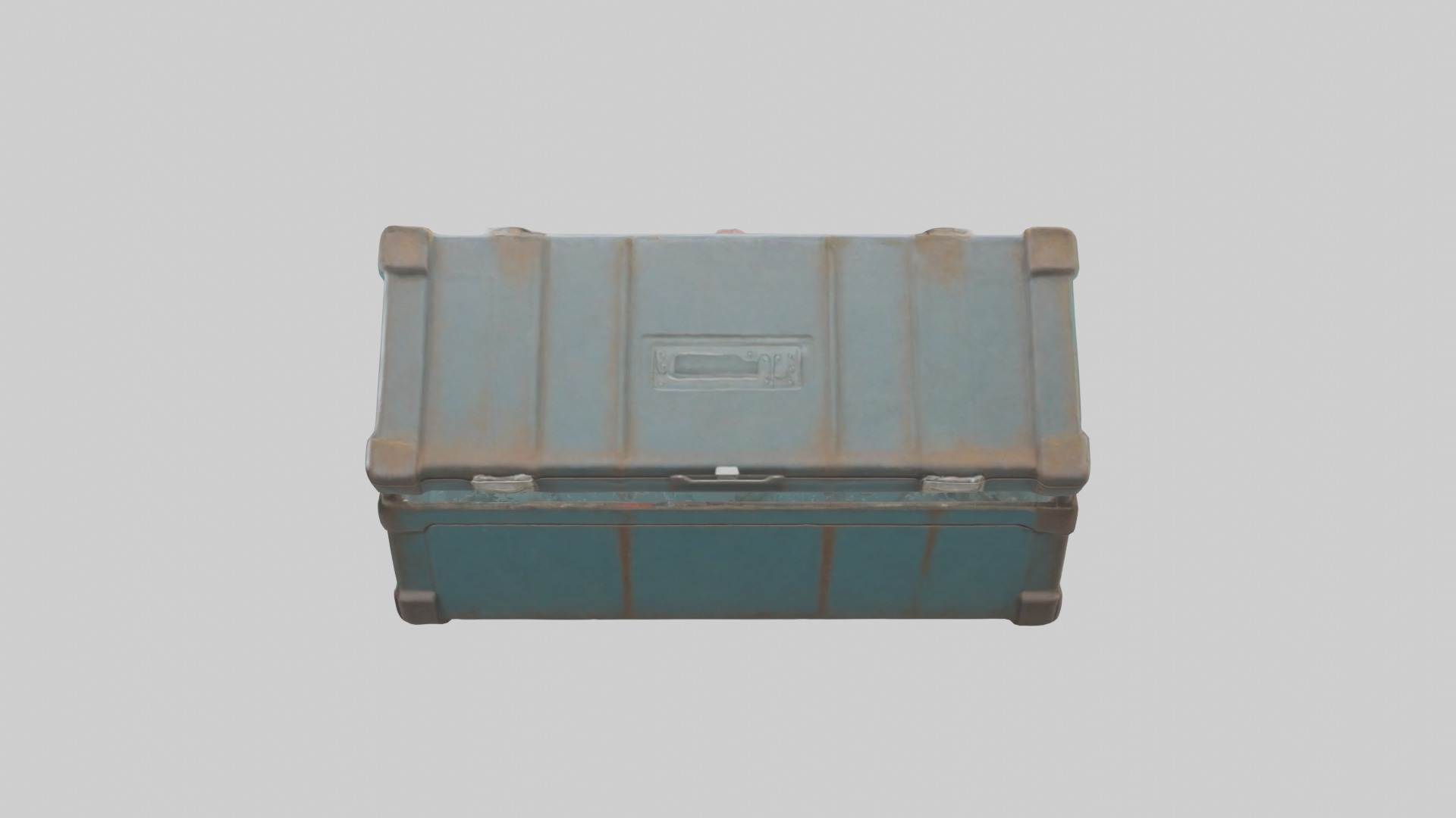 Metal toolbox Low-poly 3D model_9