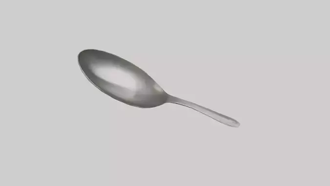 Metal spoon model