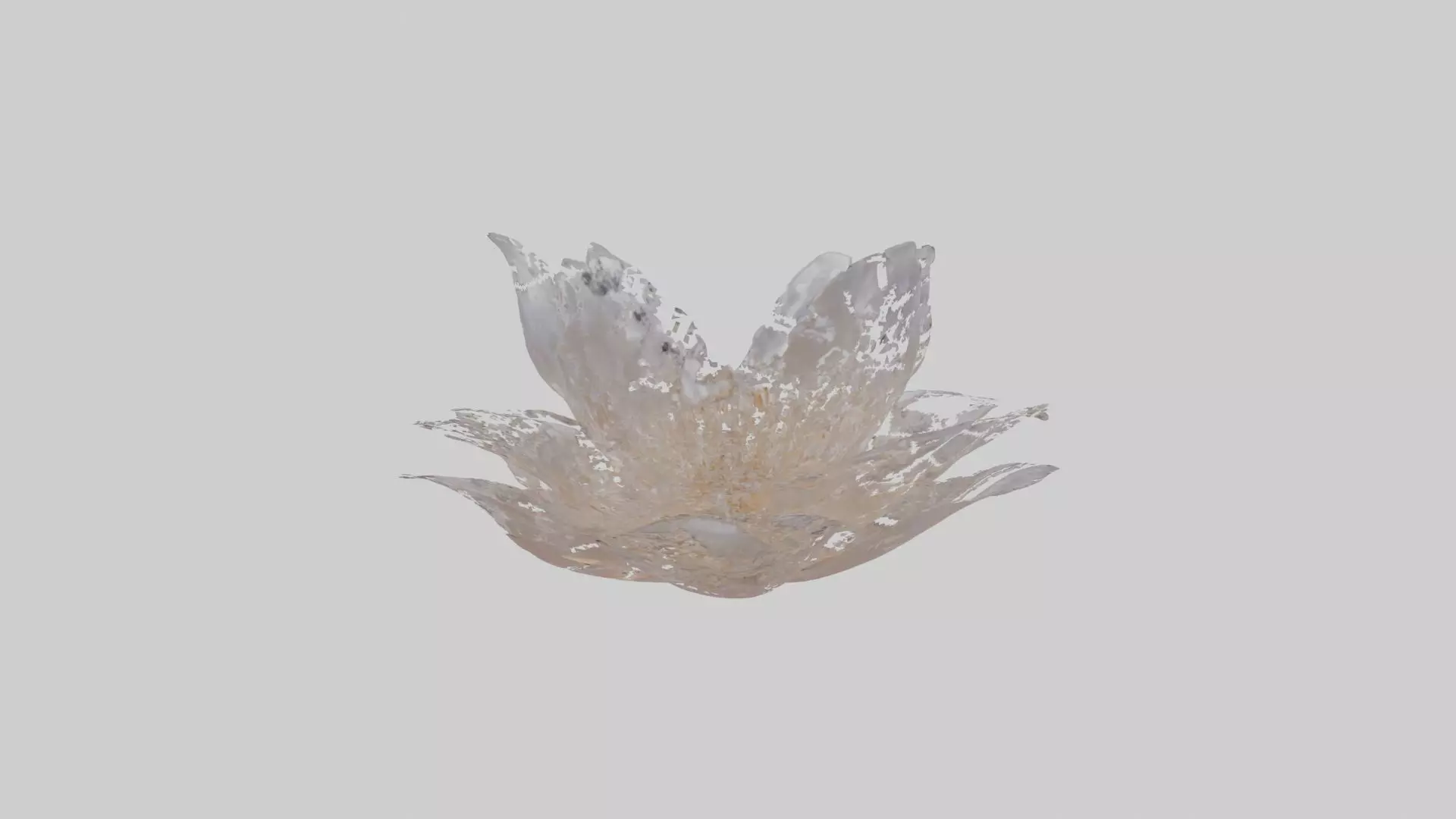 Luminous Pearl Blossom Low-poly 3D model_0