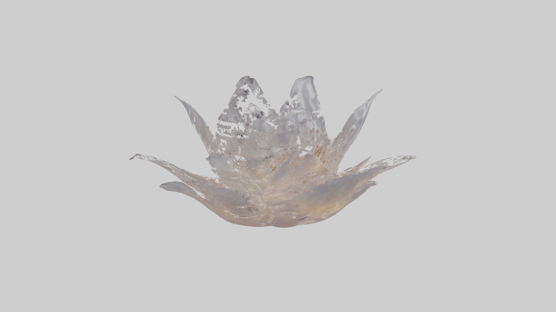 Luminous Pearl Blossom Low-poly 3D model_5