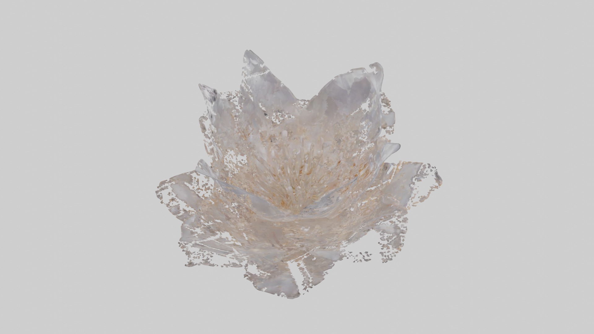 Luminous Pearl Blossom Low-poly 3D model_12