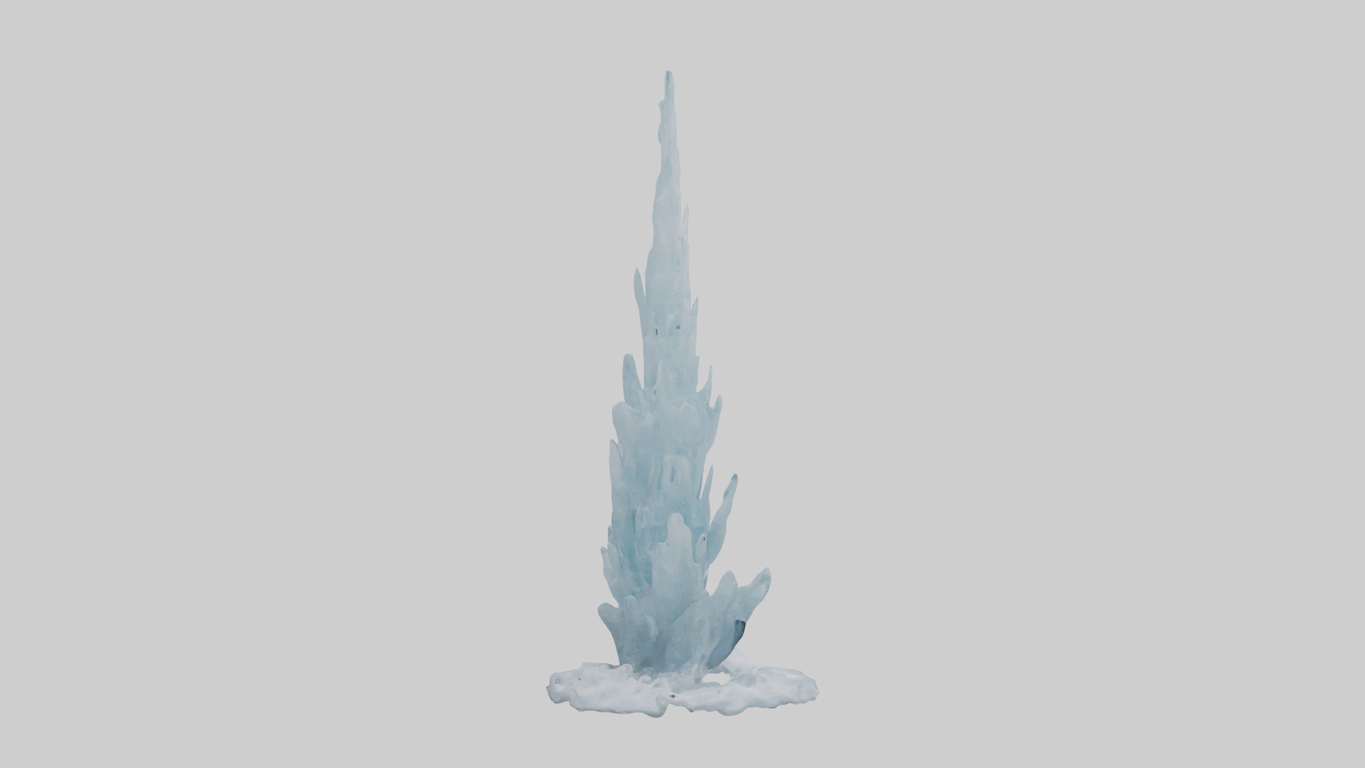Ice tower Model Low-poly 3D model_7