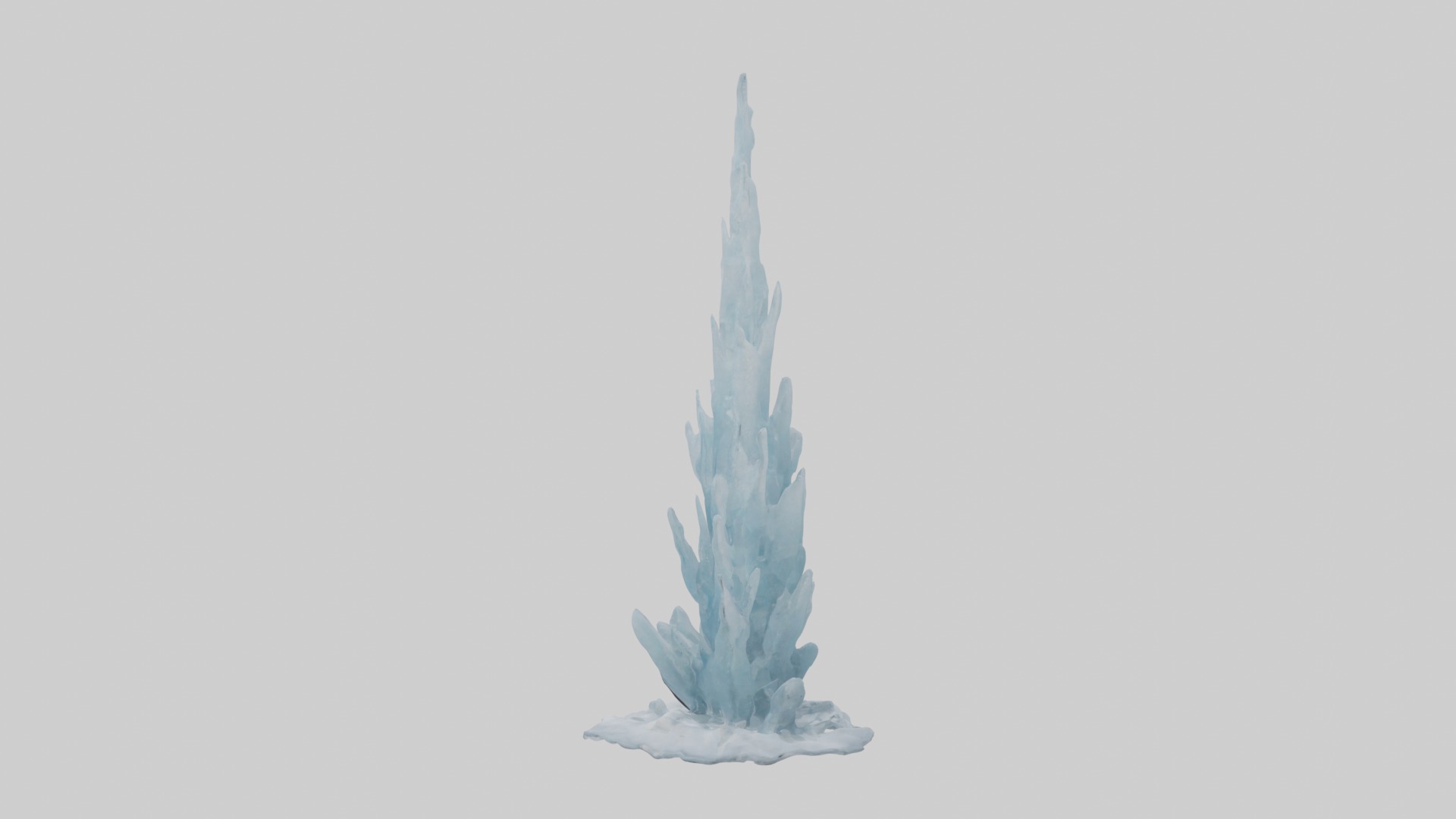 Ice tower Model Low-poly 3D model_6
