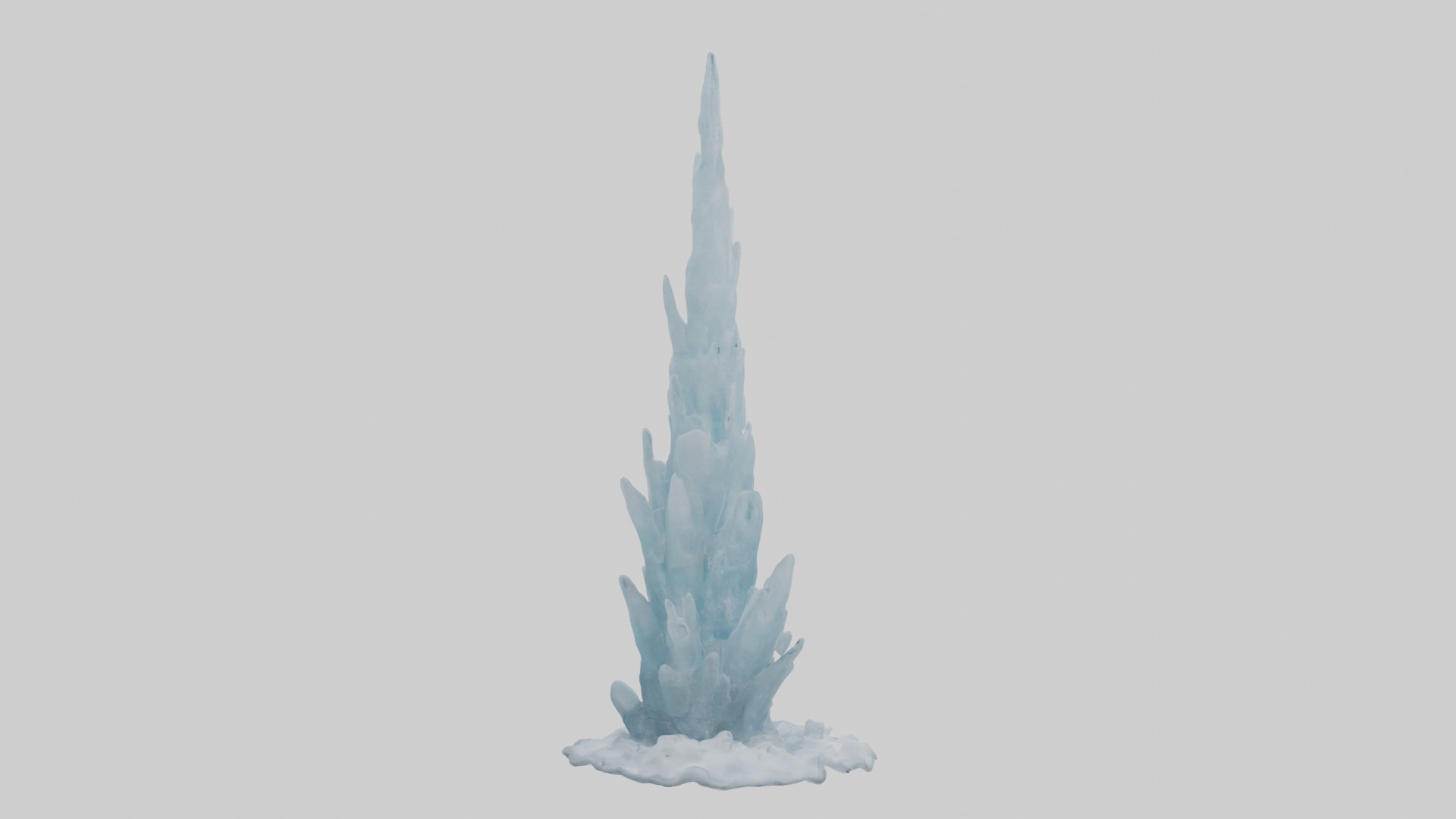 Ice tower Model Low-poly 3D model_2