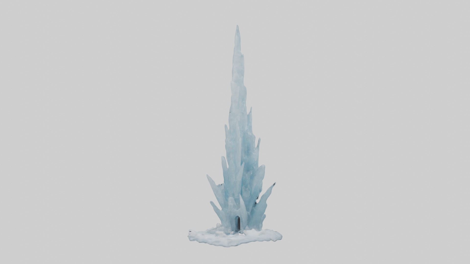 Ice tower Model Low-poly 3D model_3