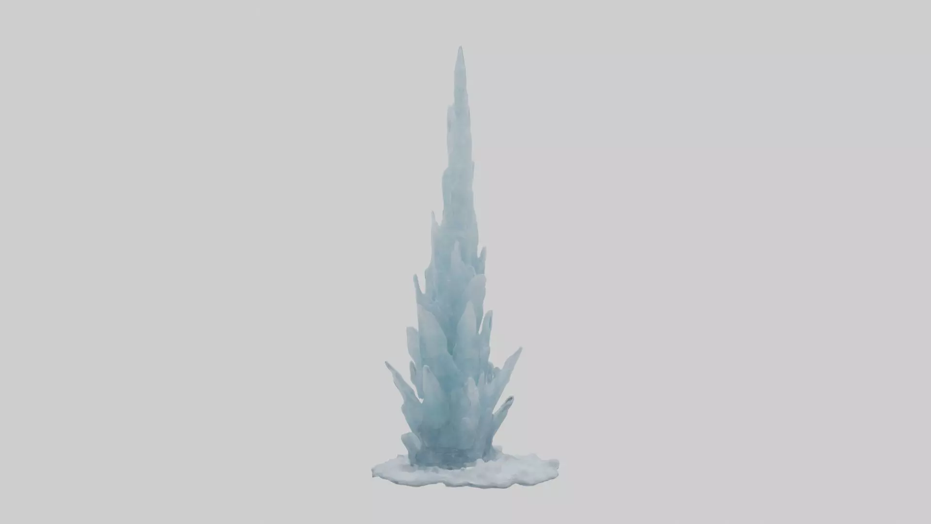 Ice tower Model Low-poly 3D model_0
