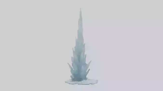Ice tower Model Low-poly 3D model
